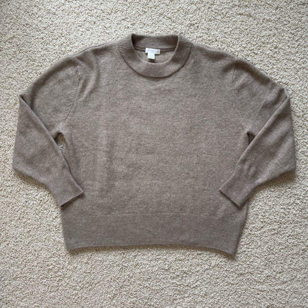H&M Women’s Crew Neck Sweater Brown Size Medium